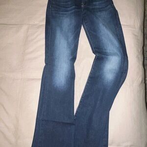7 For All Mankind Dark Blue Flare Jeans
